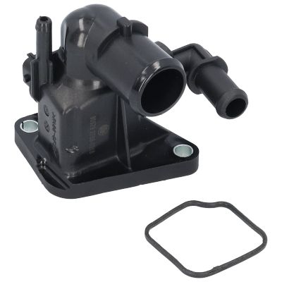 Flangia termostato con termostato e sensore temperatura — ALFA ROMEO MITO (955_), CHEVROLET AVEO Berlina (T300), CITROËN NEMO Furgone/monovolume (AA_) e altri 37