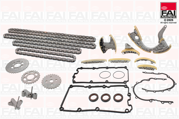 Kit catena distribuzione superiore e inferiore senza ingranaggi · A4 2007–2012