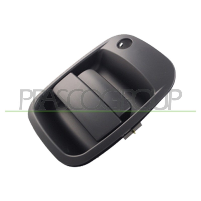 Maniglia porta scorrevole destra esterna nera liscia con foro nottolino mod. 05 07 — HYUNDAI H1