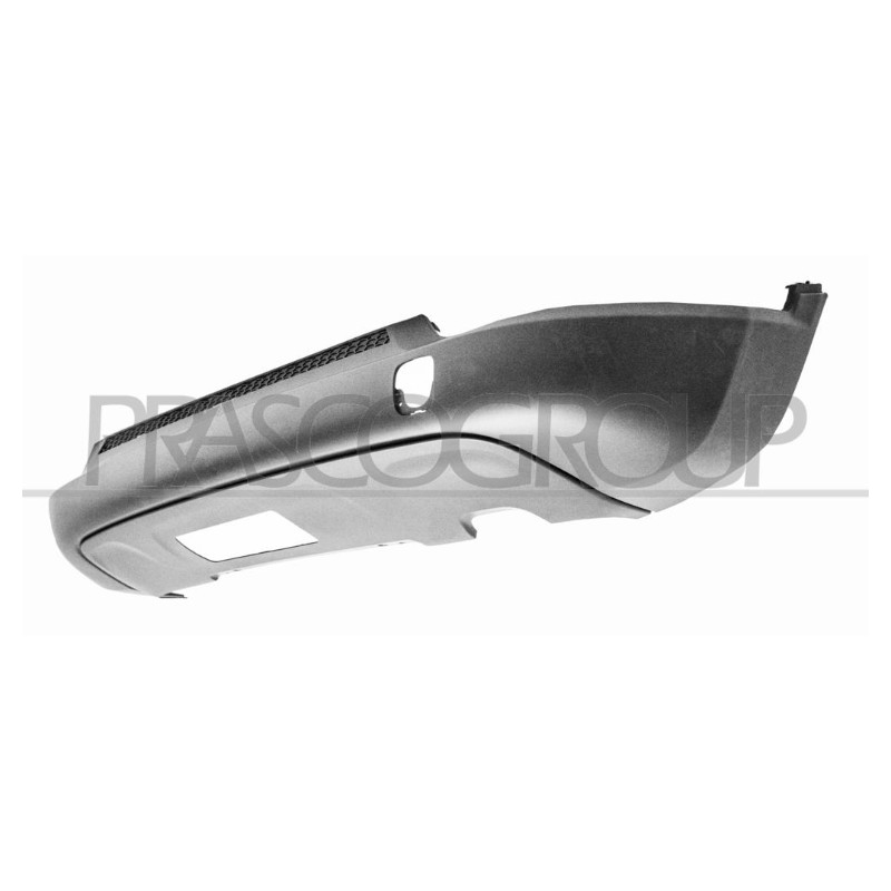Paraurti posteriore inferiore nero goffrato con tracce pdc con sede gancio rimorchio — JEEP COMPASS
